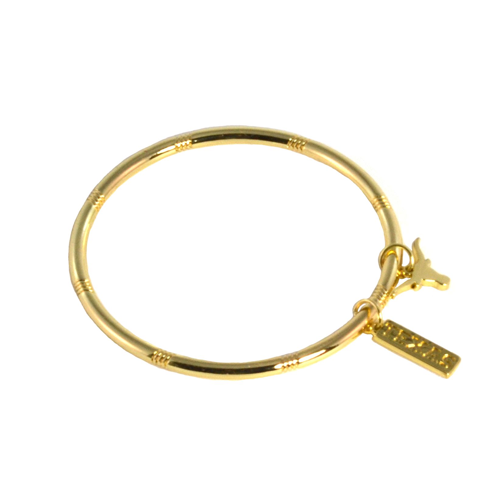 gold bracelet with charm