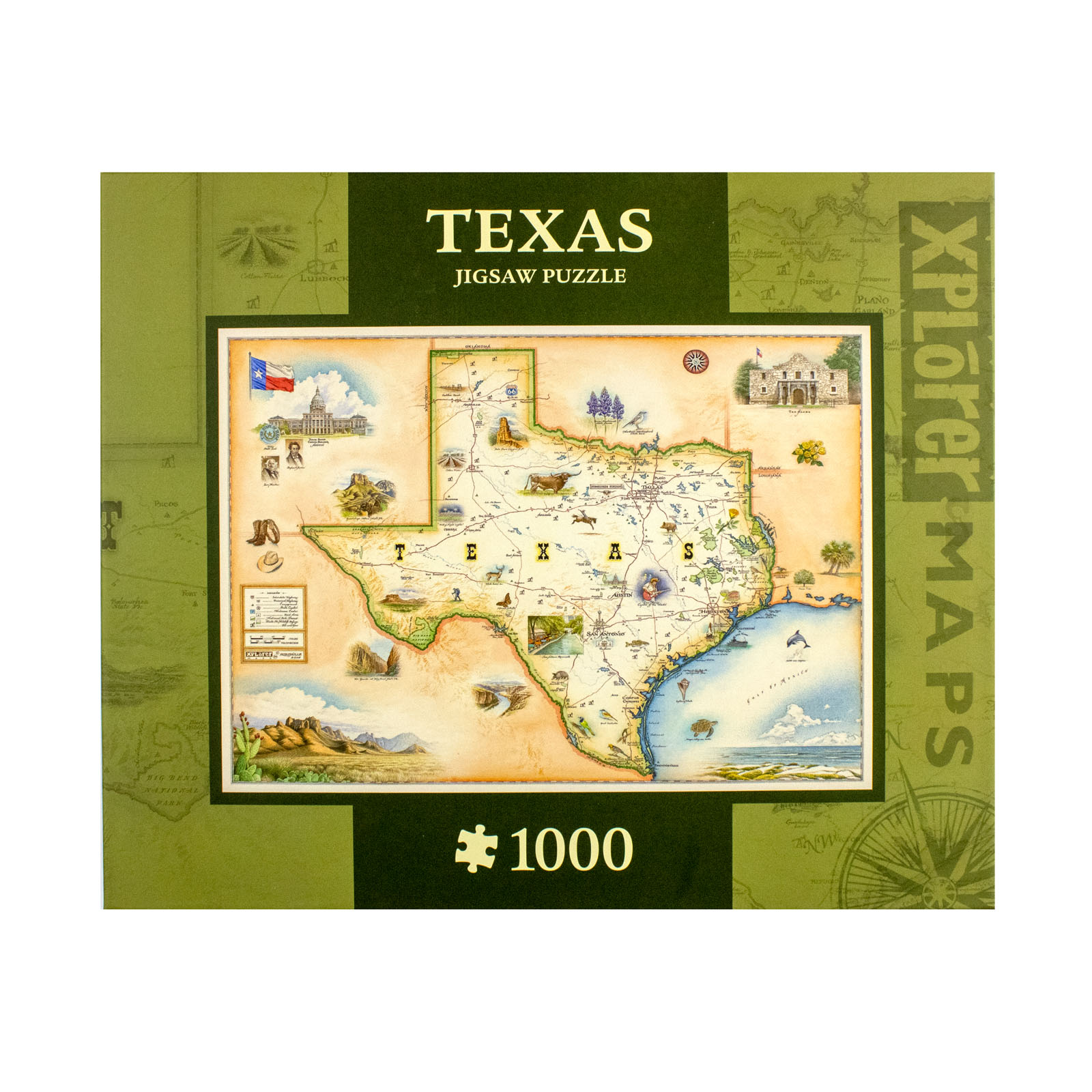 texas map puzzle