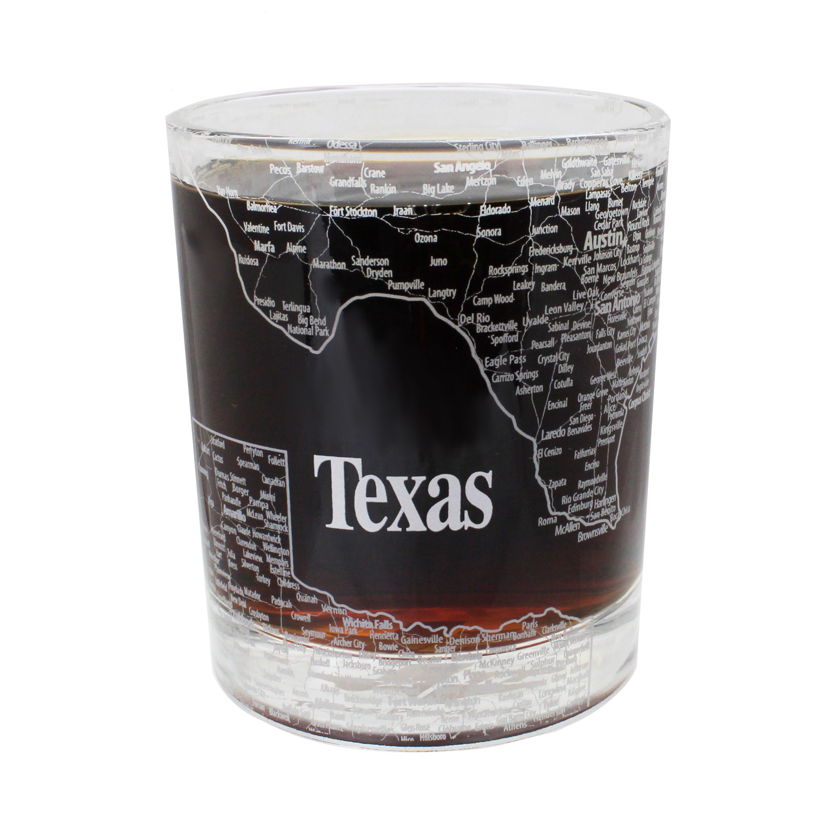 Texas Map Design Shot Glass