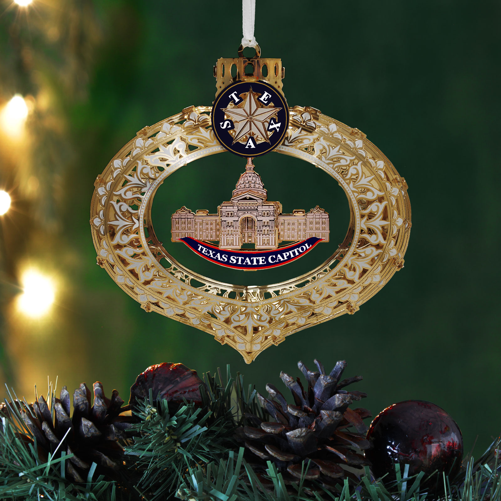 texas state christmas ornament 2022