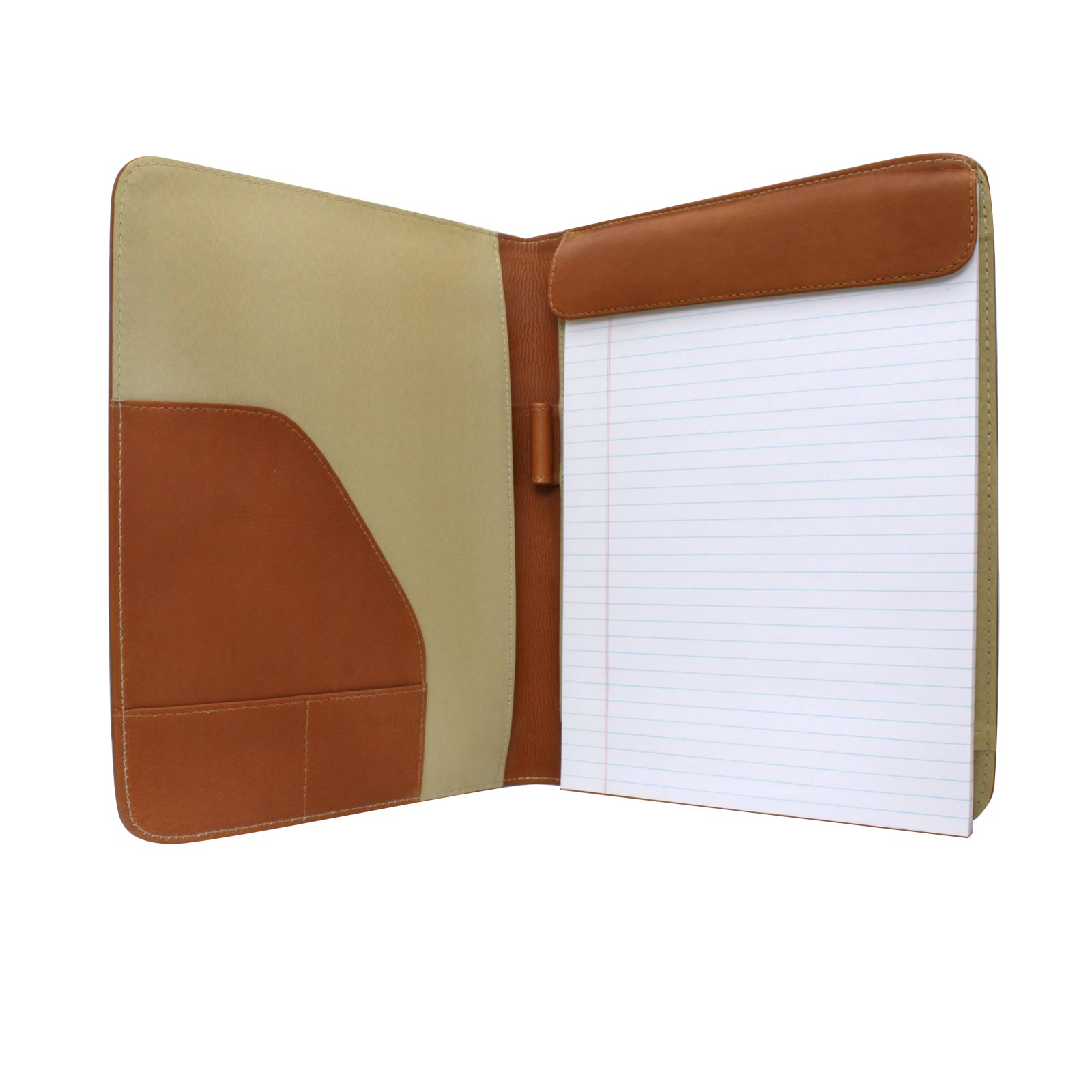 Texas State Seal Saddle Leather Padfolio