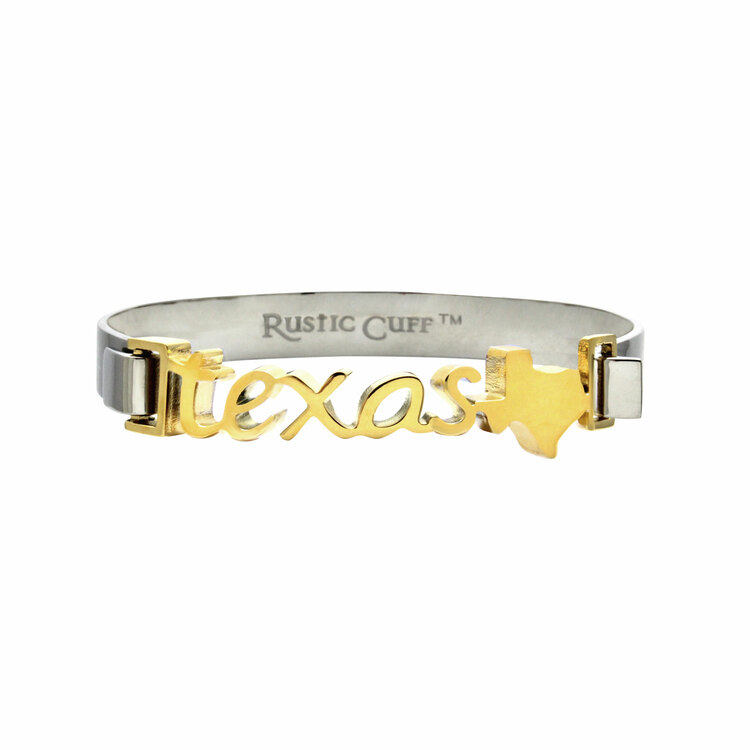 Script Texas Cuff Bracelet