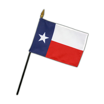 Texas State Flag on a staff