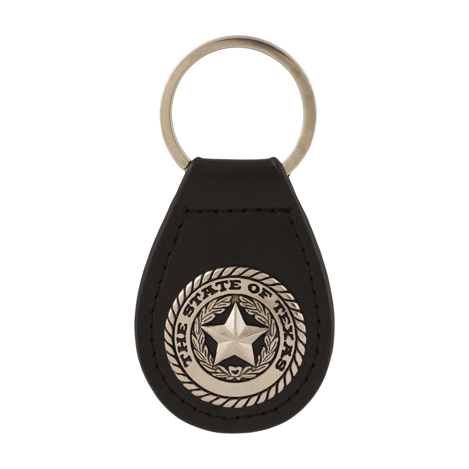 Royal Standard Texas Speckled Metallic Leather Keychain Clip